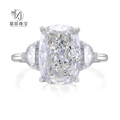 慕景珠宝欧美新款925银9*13白G色