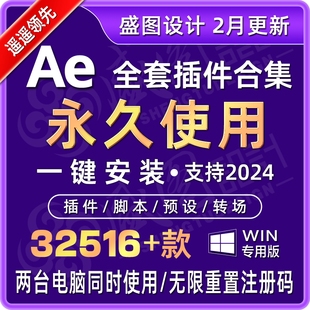ae插件永久合集 全套一键安装中文粒子转场脚本特效e3d红巨星2026