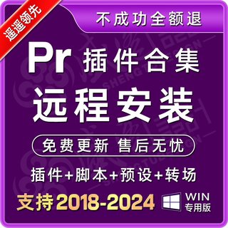 PR插件远程合集全套中文一键安装 抖音转场卡点磨皮降噪 2024 win