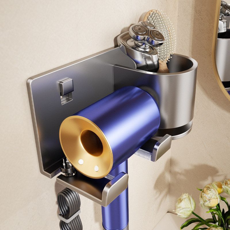 吹风机置物架卫生间支架壁挂式电吹风浴室风筒收纳架子挂架免打孔