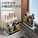 筷子沥水筒壁挂家用一体收纳厨房置物架筷笼刀架通风中免打孔古风