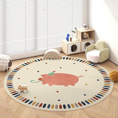 PVC保护床边圆形游戏学习桌爬行