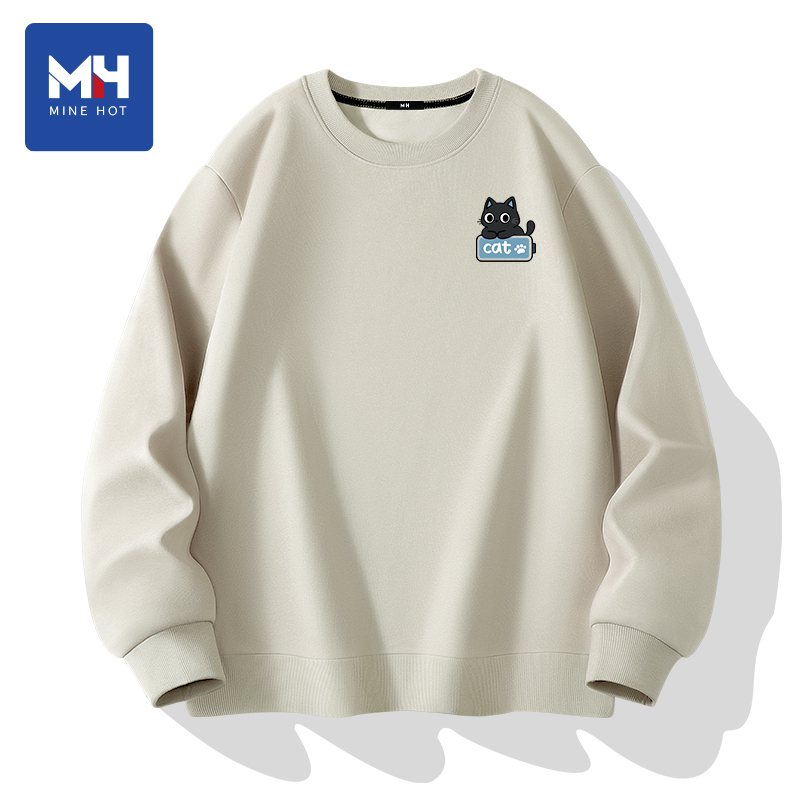 唐狮集团MH男士长袖卫衣冬季2025新款青少年奥粒绒加绒加厚打底衫