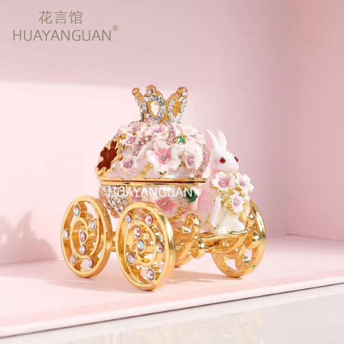 结婚兔子少女心礼物对戒盒