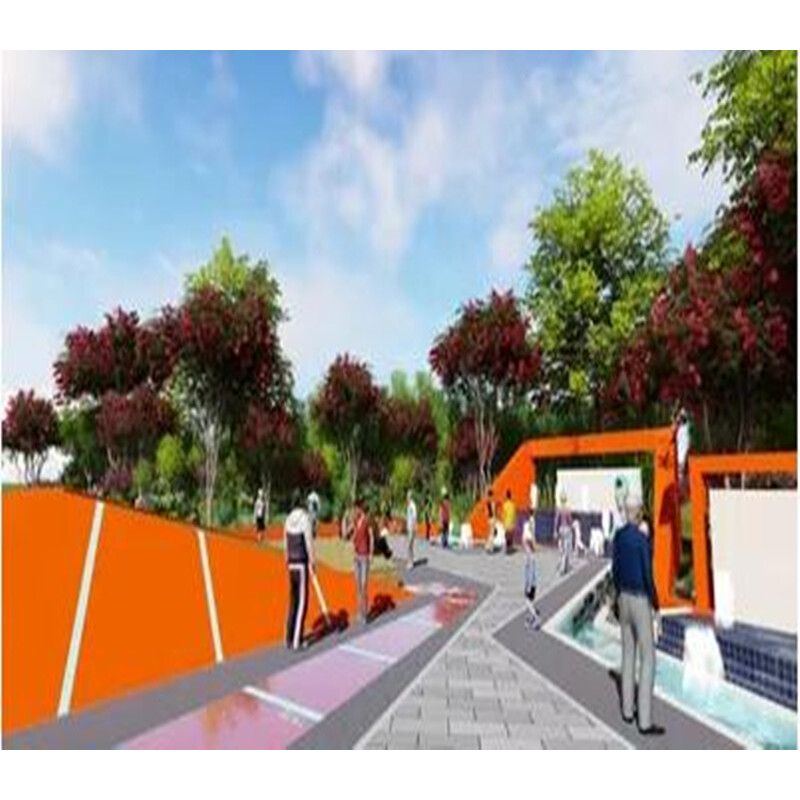 草图大师2套运动主题街头公园及街角休闲广场su模型小品设计素材