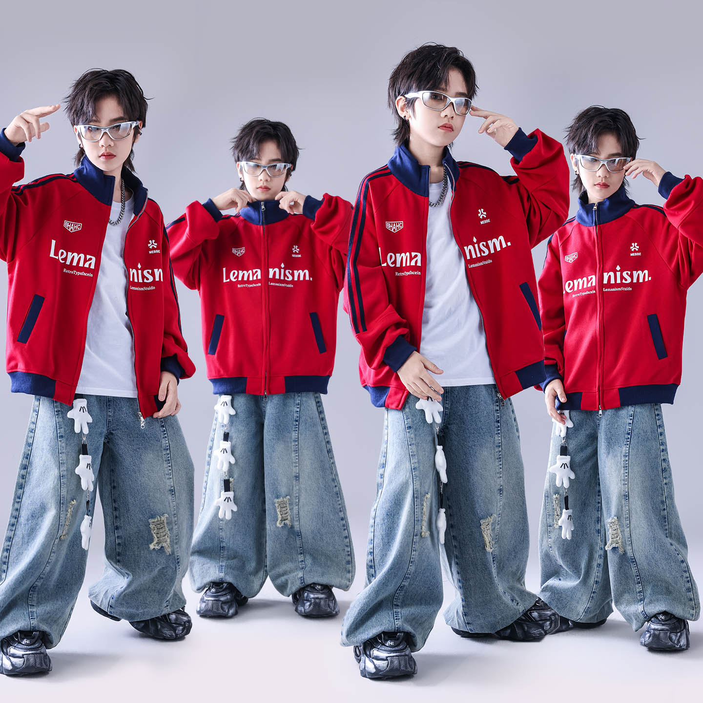 街舞儿童潮服男嘻哈套装酷