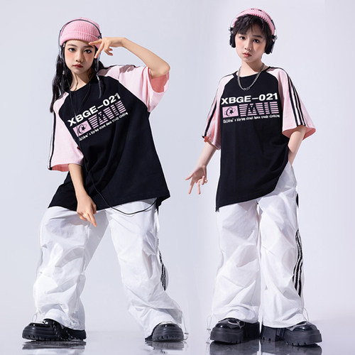 男女童嘻哈街舞演出服