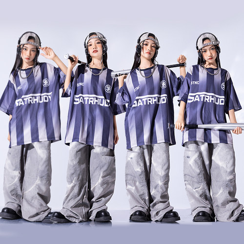 街舞儿童潮服hiphopT恤韩版套装