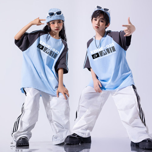 男女童嘻哈街舞表演服