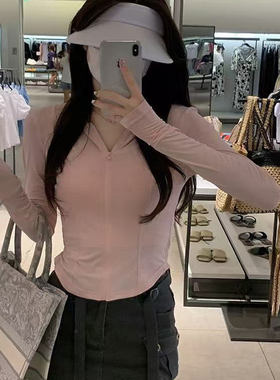 2025年修身防晒衣女款防紫外线连帽外套夏季新款下防晒服款UPF50+