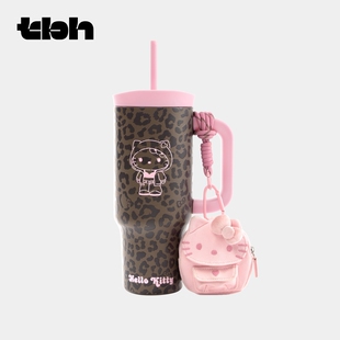 tbh野兽派家居HelloKitty吸管杯巨无霸保温杯不锈钢喝水杯子