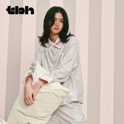 tbh野兽派云绵绒小领巾家居服