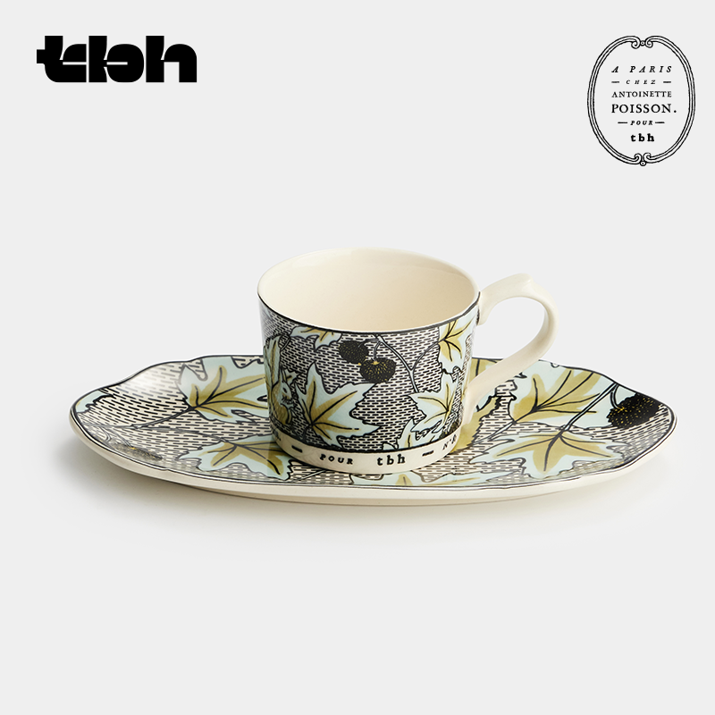 tbh野兽派家居梧桐工坊合作系列杯碟套装陶瓷咖啡杯喝水杯子
