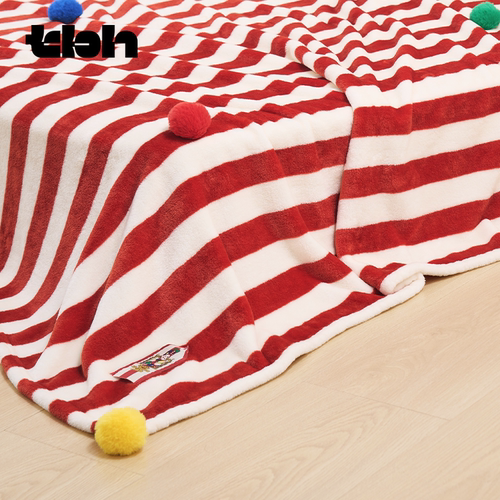 tbh野兽派家居法兰绒暖香毯