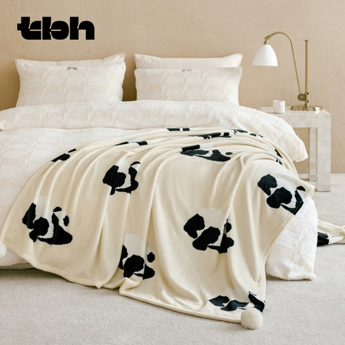 tbh野兽派家居毛毯空调法兰绒