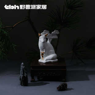 饰品创意摆件 tbh野兽派家居陶瓷香氛雕塑现代客厅样板间玄关软装