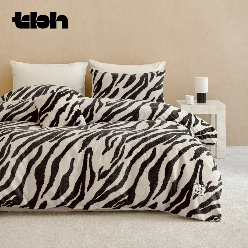 tbh野兽派法兰绒/绒感三/四件套