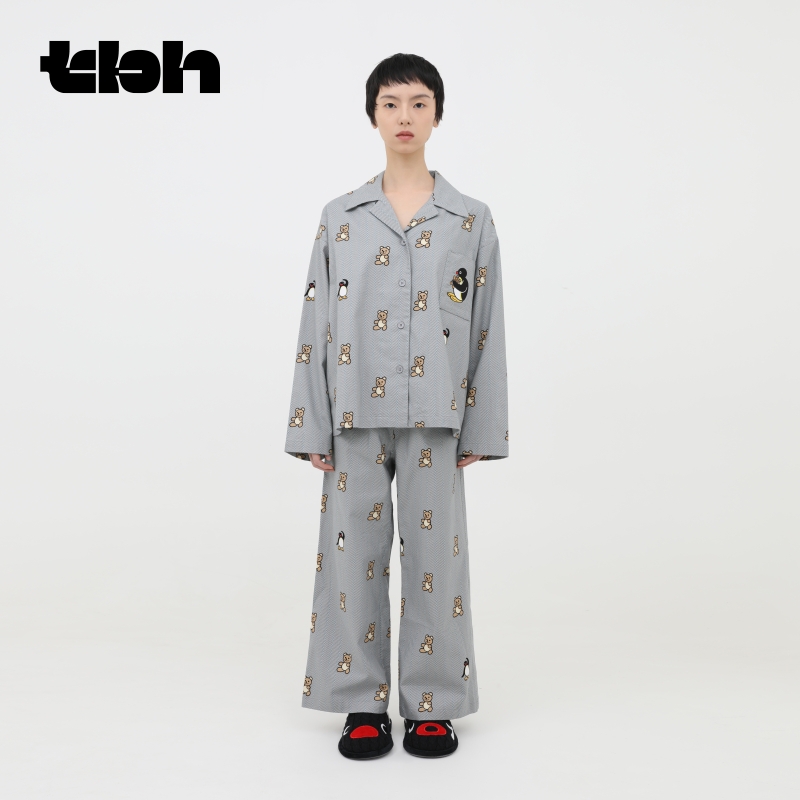 tbh野兽派家居全棉法兰绒睡衣