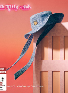 tbh野兽派HelloKitty刺绣牛仔帽