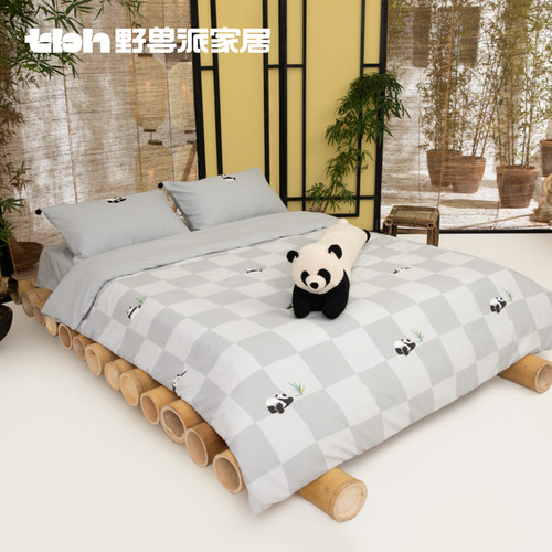 tbh野兽派家居全棉磨毛四件套