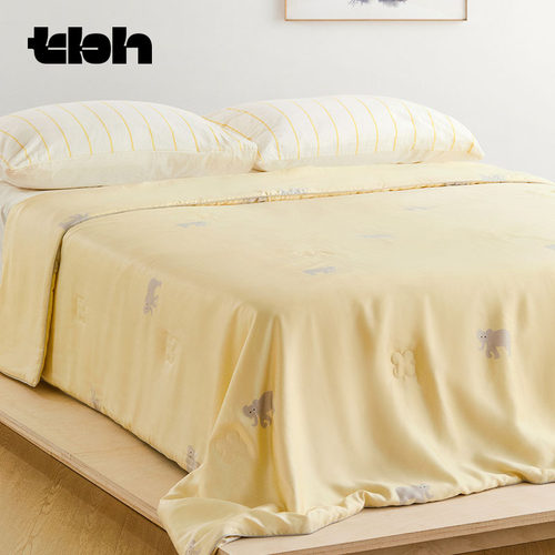 tbh野兽派家居天丝印花夏被