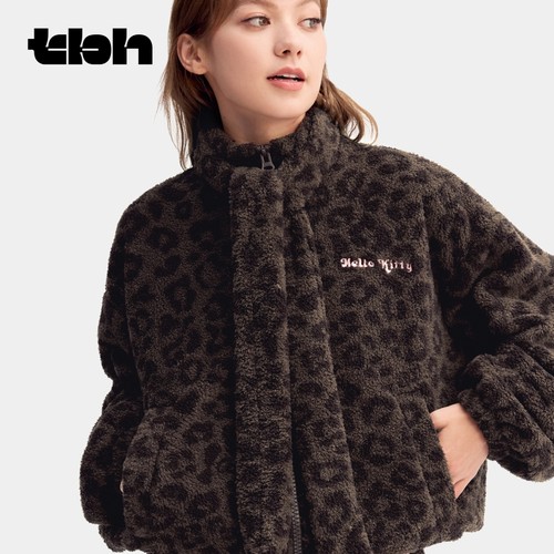 tbh野兽派可丽绒立领家居服上衣