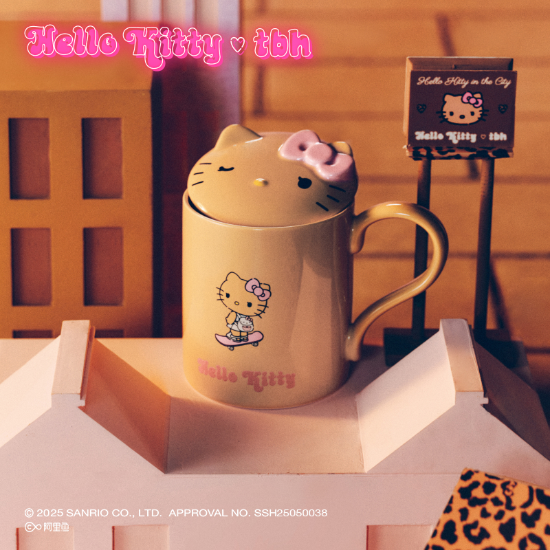 tbh野兽派带盖陶瓷马克杯