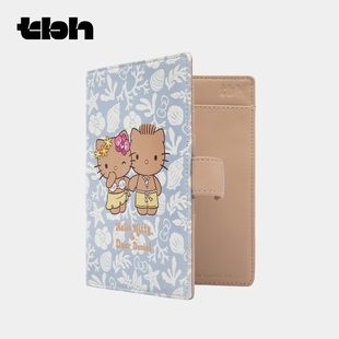 tbh野兽派家居Hello Kitty真皮护照包多功能证件夹礼物