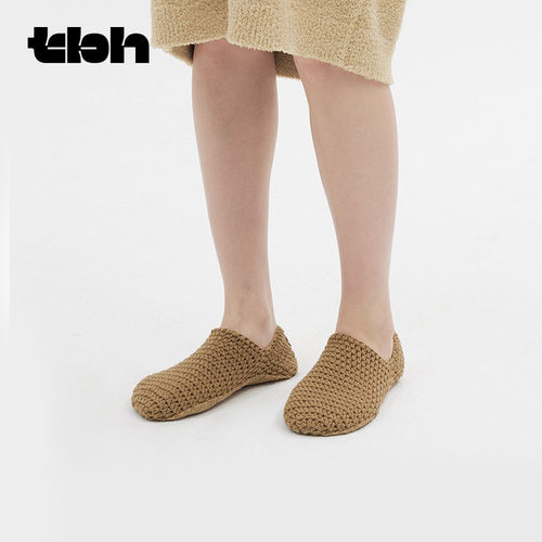 tbh野兽派家居手工钩针家居拖鞋