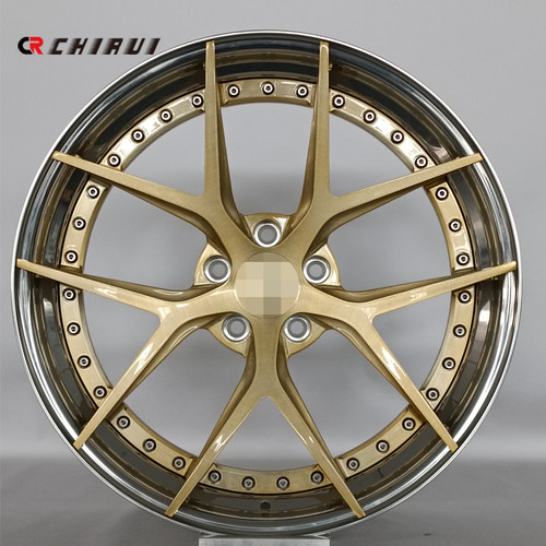 适配18/19/20/21寸宝马i3i4i8奔驰S级E级C级两片式RAYS轮毂锻造 - 封面