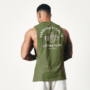 Men's sleeveless vest夏季新款肌肉健身男跑步休闲运动无袖背心