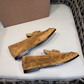 Piana男士 时尚 磨砂牛反绒流苏乐福鞋 Loro 冬季 新款 一脚蹬休闲鞋