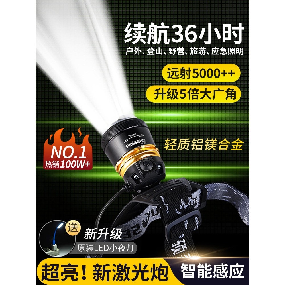德国进口日本新款超亮充电式头戴手电筒夜钓钓鱼野外强光专用头灯,户外/登山/野营/旅行用品,头灯,淘宝优惠券,粉丝福利购,淘宝优惠卷
