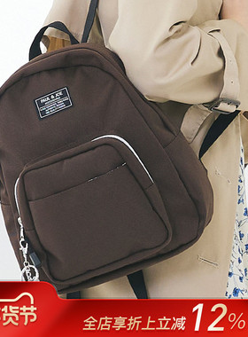 【特惠7折】法国PAUL&JOE黑色棕色猫咪挂饰时尚双肩书包女小巧防水耐用大容量收纳通勤MARK\'S旗舰店授权销售