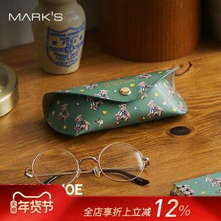 MARK'S  PAUL & JOE仿皮材质创意眼镜盒卡通可爱便携高级感女生
