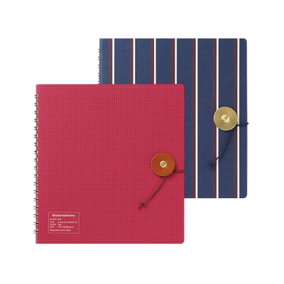 kleid 方形钢笔友好型线圈笔记本记事本绳扣闭合纯色格纹迷彩色封面文艺复古OK Fools高级纸学生文艺青年