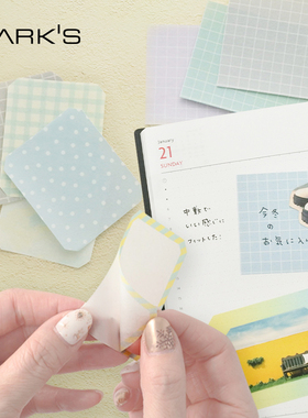 【文具屋大赏】MARK'S maste片式和纸便签贴手帐装饰贴纸胶带多色套装备忘标记备注中性笔水性笔可书写
