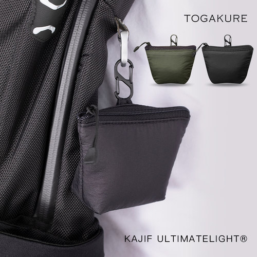 MARK'S TOGAKURE迷你耳机数码收纳挂包零钱包登山扣防泼水缓冲轻量KAJIF ULTIMATELIGHT尼龙面料