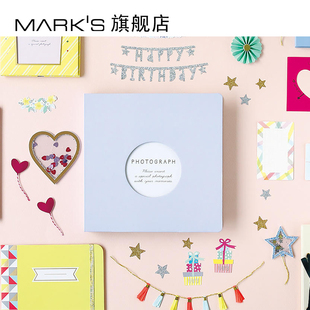 marks Decora 方型拼贴本相册DIY剪贴簿活页相册5寸6寸照片