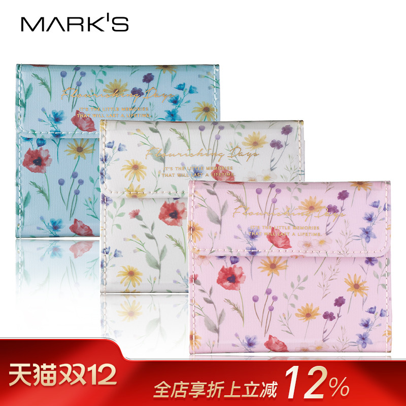 日本marksflower小花凤轻便卡包