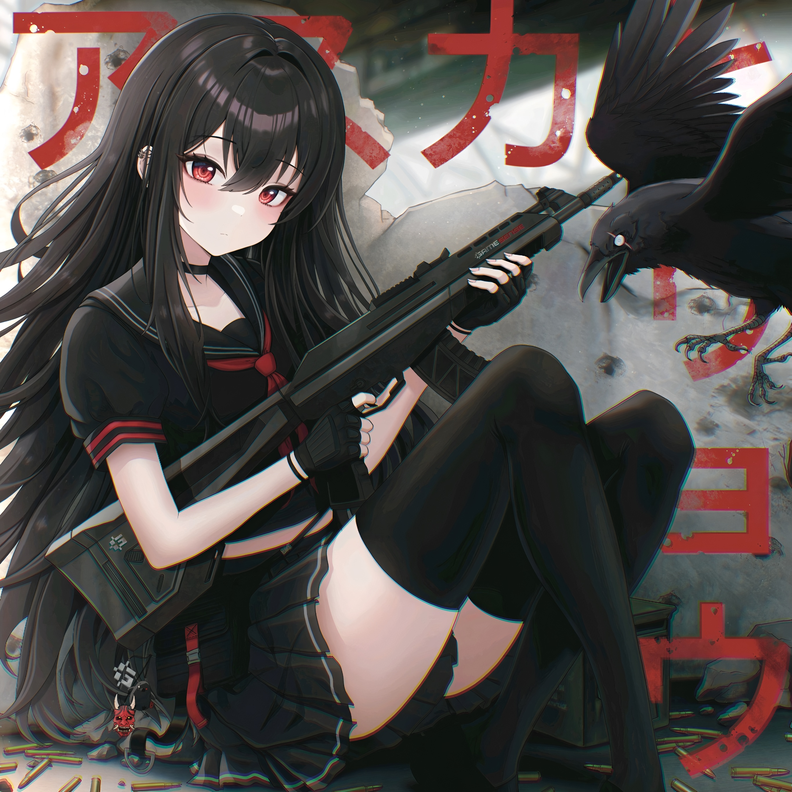 AIM lab x Gamesense Asuka二次元电竞玻璃鼠标垫FPS专用yekindar
