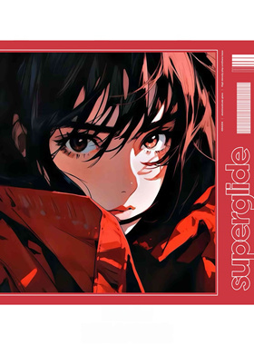 派世Pulsar SuperGlide二次元钢化玻璃鼠标垫电竞游戏FPS专用大号