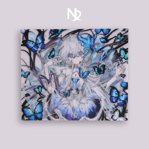 Nemvira「骸蝶」玻璃鼠标垫