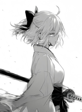 Fate/Grand Order冲田总司二次元钢化玻璃鼠标垫电竞游戏FPS专用