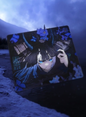 Abyssgaming岚玉/红玉二次元钢化玻璃鼠标垫电竞游戏FPS专用超大