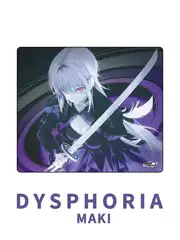Dysphoria Maki Coated Tempered Glass Mouse Pad for E-Sports Games and Fps Games, Large Size