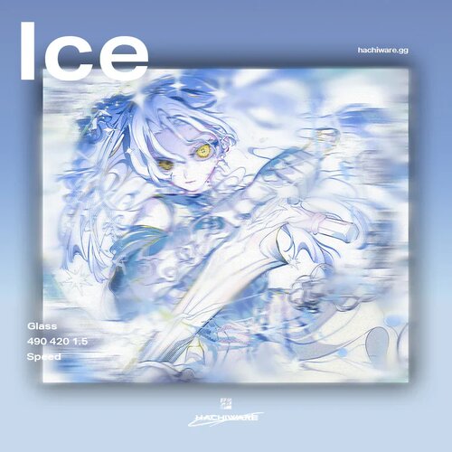 Hachiware[ice]钢化玻璃鼠标垫