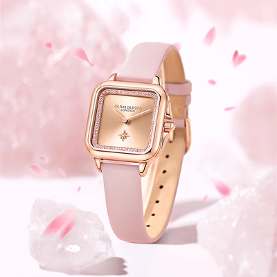 OLIVIA·BURTON北极星手表女生礼物小方表女款满天星女表小众轻奢