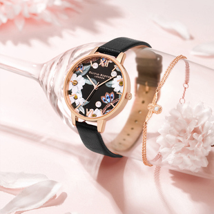 【典藏套装 限量发售】OliviaBurton手表女 宝石花园典藏礼盒套装