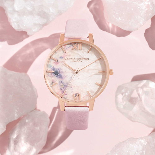 ins粉晶宝石时尚潮流风女士腕表